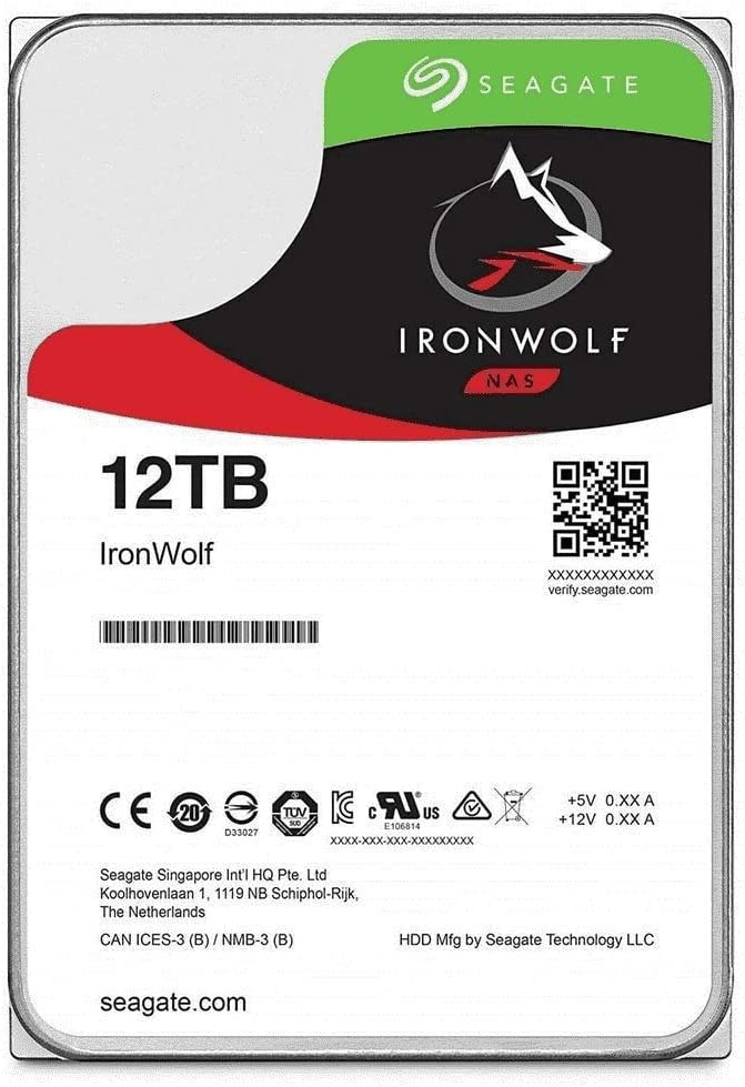 Диск HDD Seagate IronWolf SATA 3.5" 12 ТБ, ST12000VN0008