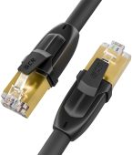 Патч-корд Greenconnect F/FTP кат. 7 чёрный 15 м, GCR-52566