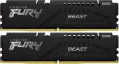 Комплект памяти Kingston FURY Beast Black 2х8 ГБ DIMM DDR5 5600 МГц, KF556C40BBK2-16