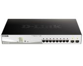 Фото Коммутатор D-Link DGS-1210-10MP 8-PoE Управляемый 10-ports, DGS-1210-10MP/FL2A