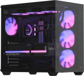 Корпус Formula V Crystal Z2 v2 Midi Tower Без БП чёрный, CRYSTAL Z2 BLACK V2