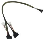 Кабель данных JPC MCIO x8 74P -> 2 x U.2 Direct 0.8 м, P4418DN10800-1