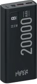 Портативный аккумулятор Power Bank Hiper Power EP 20000 чёрный, EP 20000 BLACK