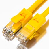 Патч-корд Greenconnect UTP кат. 5e жёлтый 1 м, GCR-LNC02-1.0m