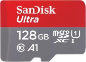 Карта памяти SanDisk Ultra microSDXC UHS-I Class 1 C10 128GB, SDSQUAB-128G-GN6MN