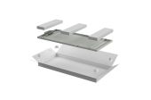 Панель задняя ITK LINEA N 28U, цвет серый, LN35-28U6X-ZM