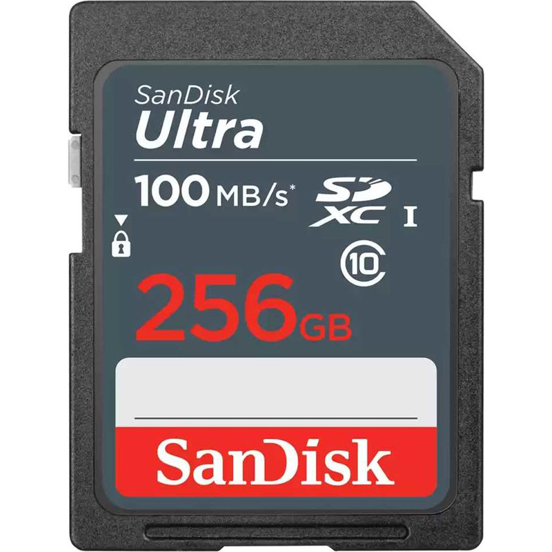 Картинка - 1 Карта памяти SanDisk Ultra SDXC UHS-I Class 1 Class 10 256GB, SDSDUNR-256G-GN3IN