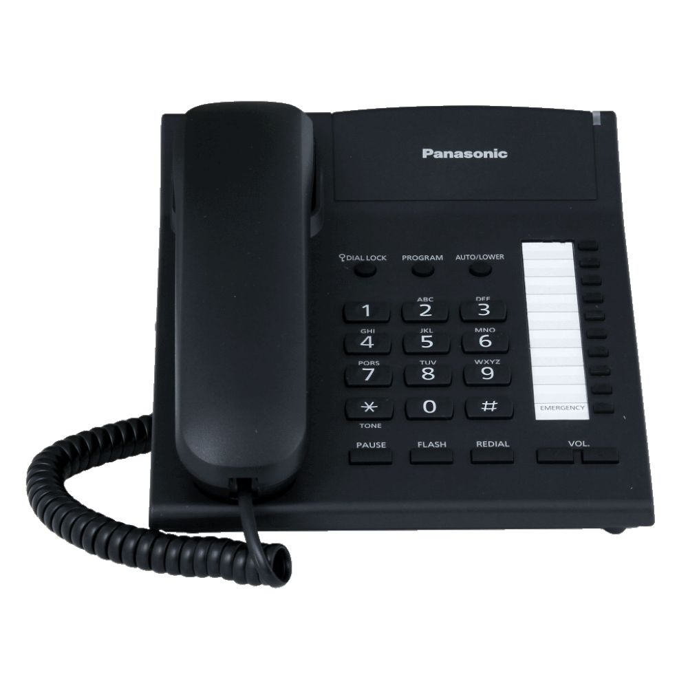 Картинка - 1 Проводной телефон Panasonic KX-TS2382RU Чёрный, KX-TS2382RUB