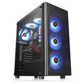Фото Корпус Thermaltake V200 TG RGB Midi Tower Без БП чёрный, CA-1K8-00M1WN-01