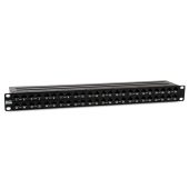 Вид Патч-панель Hyperline 48-ports UTP RJ-45 1U, PPHD-19-48-8P8C-C6A-110D