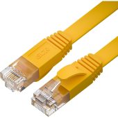Патч-корд Greenconnect UTP кат. 6 жёлтый 1.5 м, плоский, GCR-52824