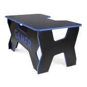 Photo Компьютерный стол Generic Comfort Gamer2 игровой Чёрно-синий/чёрно-синий, GAMER2/DS/NB