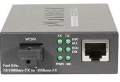 Вид Медиаконвертер Planet 100Base-TX-100Base-FX RJ-45-SC, FT-806A20