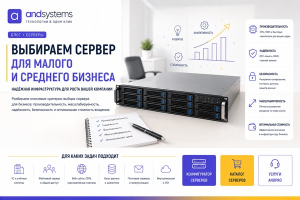 Выбираем сервер для малого и среднего бизнеса