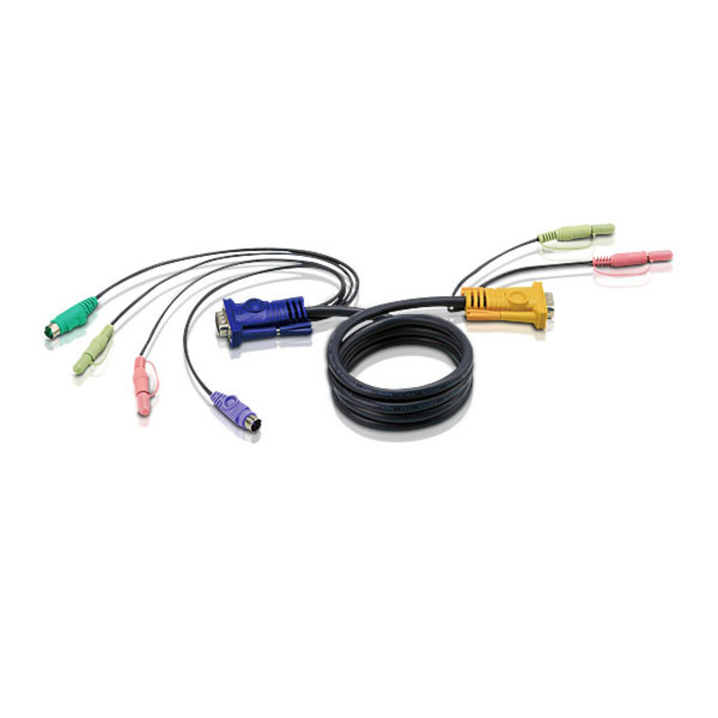 Картинка - 1 KVM-кабель ATEN 1,8м, 2L-5302P