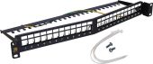 Патч-панель LANMASTER 24-ports STP Отверстия 1U, LAN-PPAR24OK-STP