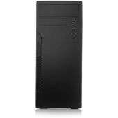 Корпус FoxLine FL-301 Midi Tower 450 Вт чёрный, FL-301-FZ450-RW