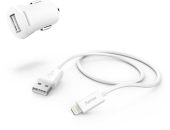 Комплект зар./устр. Hama H-183266 2.4A USB для Apple белый, 00183266