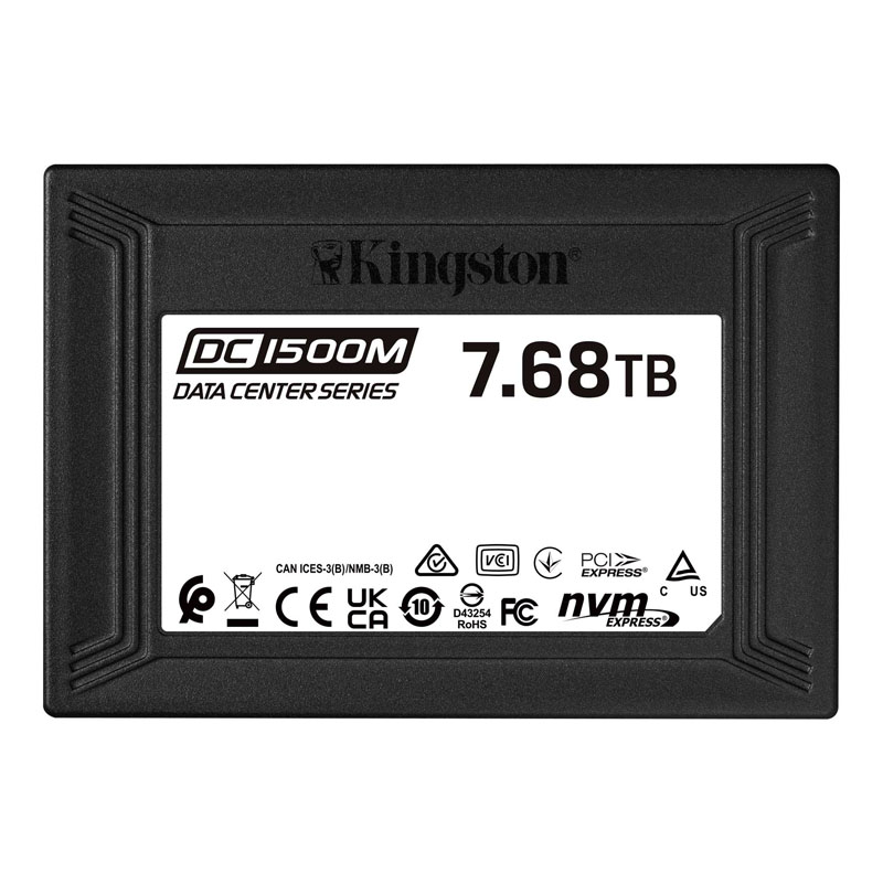 Картинка - 1 Диск SSD Kingston DC1500M U.2 (2.5&quot; / 15mm) 7.68TB PCIe NVMe 3.0 x4, SEDC1500M/7680G