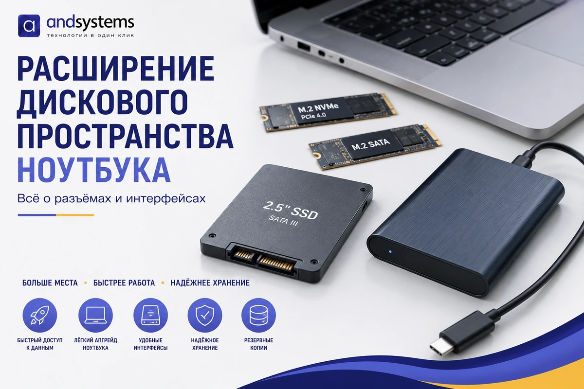Расширение дискового пространства ноутбука: всё о разъёмах и интерфейсах