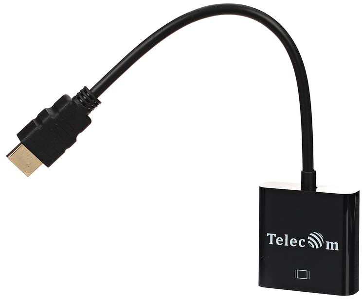 Видео кабель Telecom HDMI (M) -> VGA (F) 0.15 м, TA558