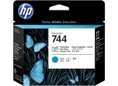 Photo Печатающая головка HP 744 Струйный Фотографический черный/Голубой, F9J86A
