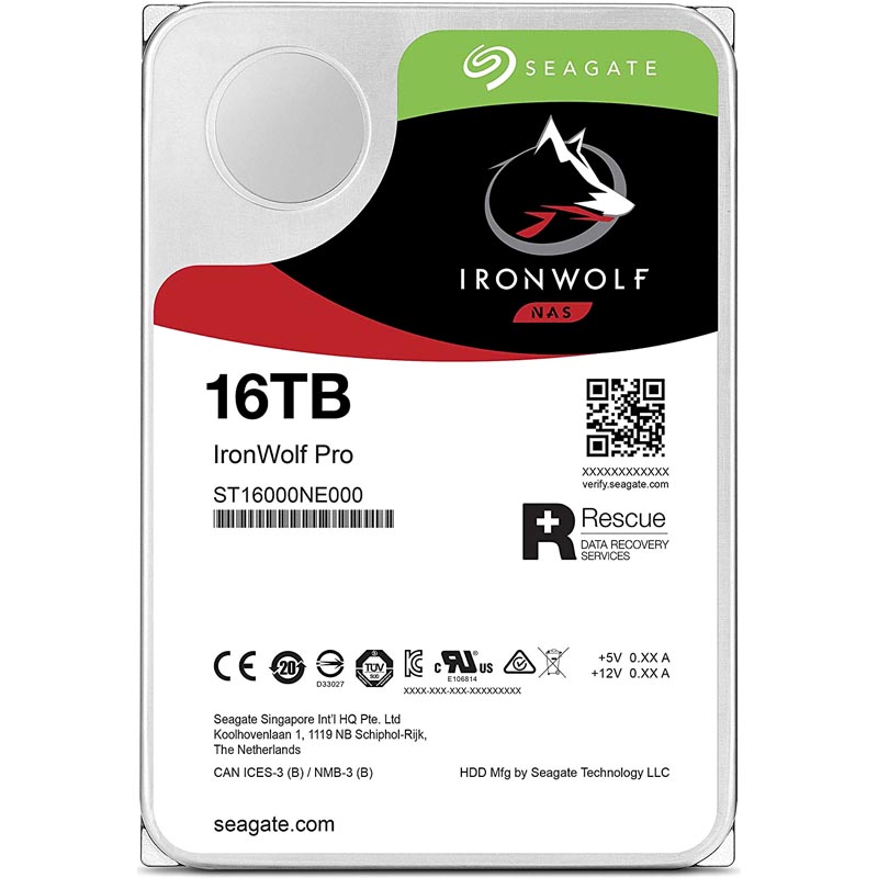 Диск HDD Seagate IronWolf Pro SATA 3.5" 16 ТБ, ST16000NE000