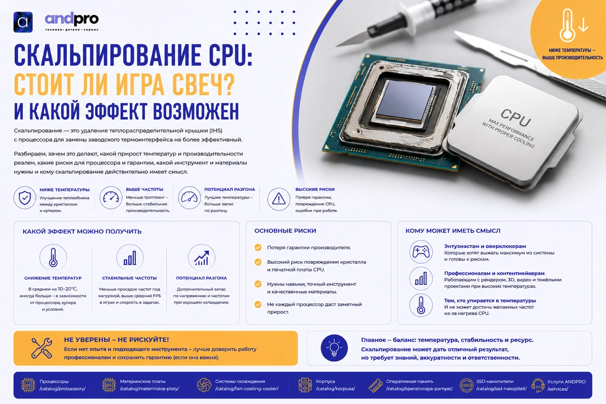 Скальпирование CPU: стоит ли игра свеч и какой эффект возможен