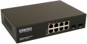 Вид Коммутатор OSNOVO SW-80802(150W) 8-PoE Неуправляемый 10-ports, SW-80802(150W)