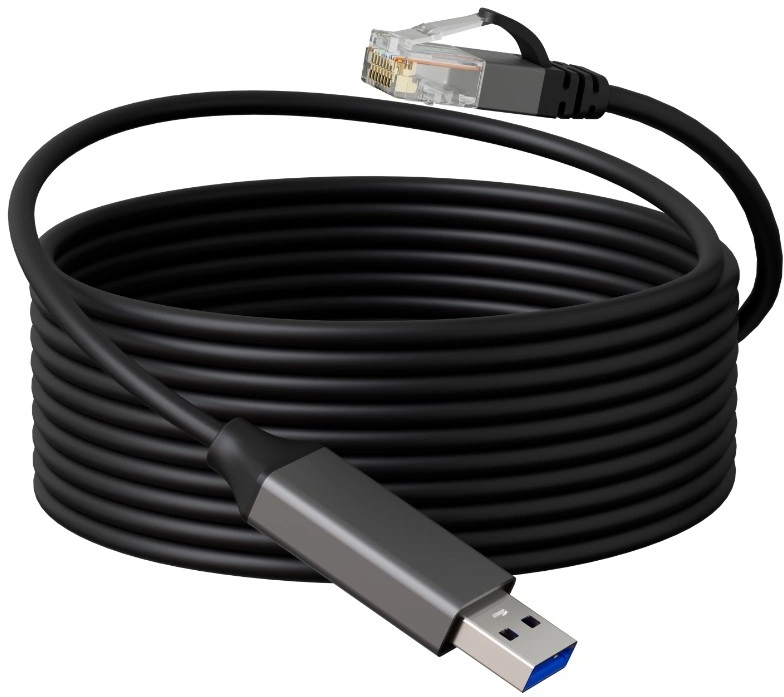Кабель связи BURO BU-USB-A-LAN1000-2m USB Type A (M) -> RJ-45 (M) 2 м, BU-USB-A-LAN1000-2M