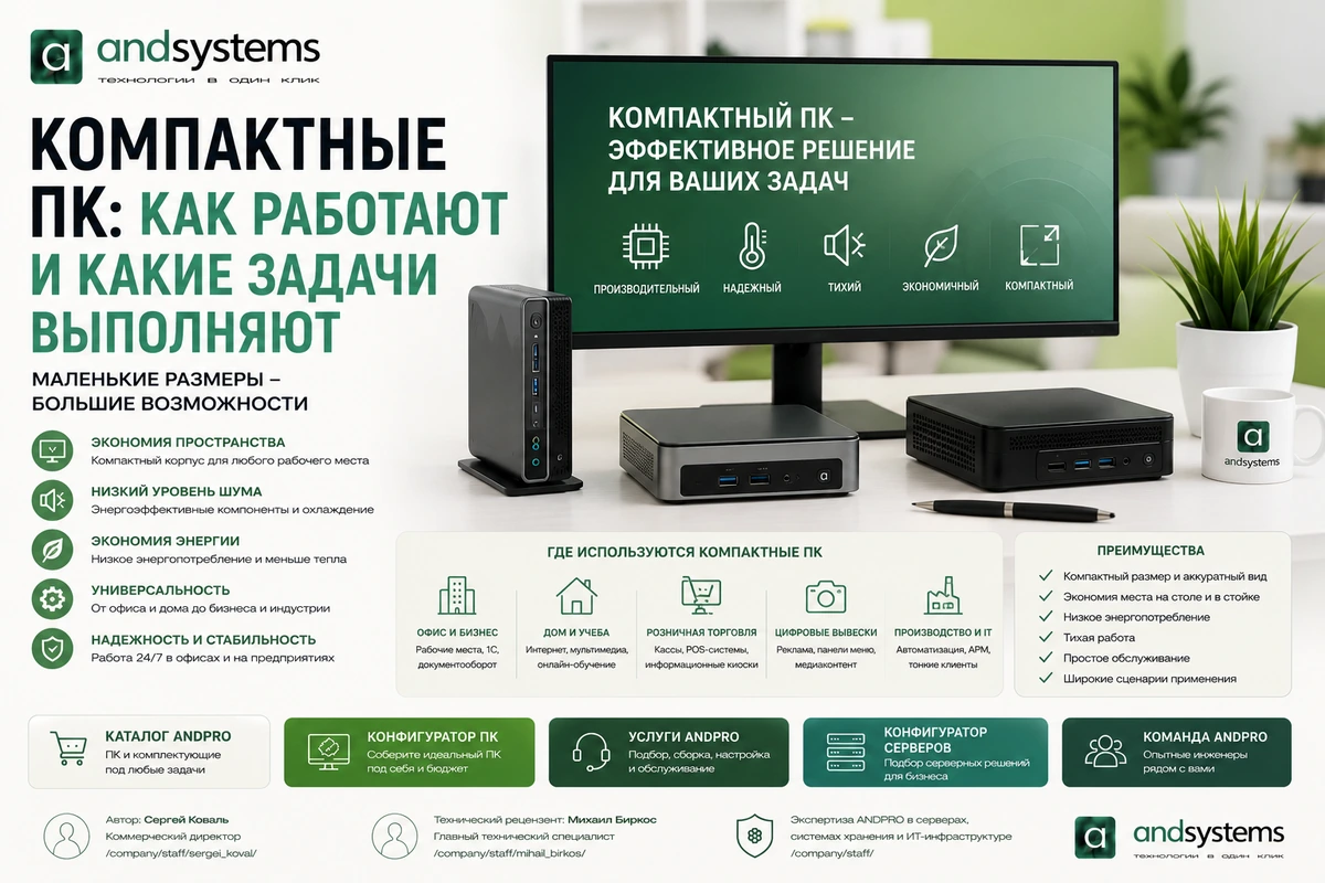 Компактные ПК: как работают и какие задачи выполняют