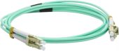 Оптический патч-корд LANMASTER 50/125 мкм голубой 1 м, LAN-2LC-2LC/OM3-1.0