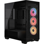 Корпус Corsair 3500X LX-R RGB iCUE LINK Midi Tower Без БП чёрный, CC-9011324-WW