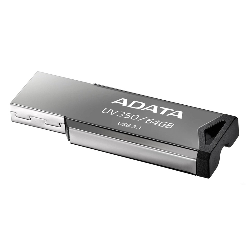 Картинка - 1 USB накопитель ADATA UV350 USB 3.1 64GB, AUV350-64G-RBK