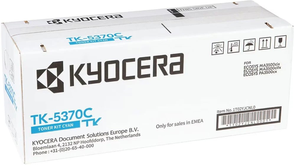 Тонер-картридж Kyocera TK-5370C Лазерный Голубой 5000стр, 1T02YJCNL0