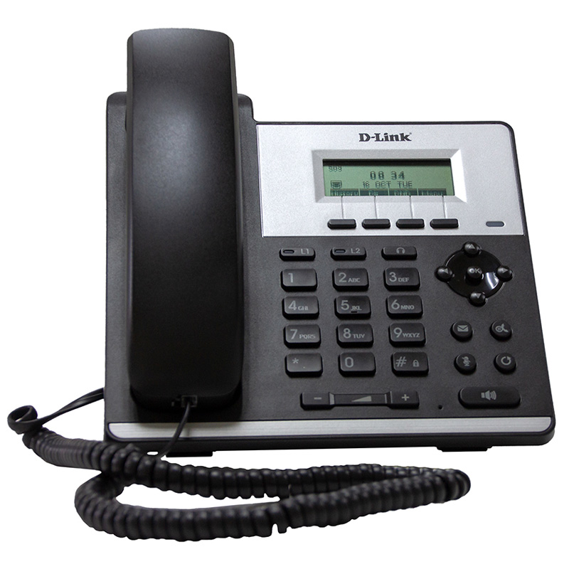 Картинка - 1 IP-телефон D-Link DPH-120SE SIP без БП Чёрный, DPH-120SE/F2B