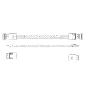 Кабель данных JPC OCuLink x4 -&gt; OCuLink x4 0.3 м, P47SSDN01000-2