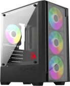 Фото Корпус Bloody CC-124 Mini Tower Без БП чёрный, CC-124-BK