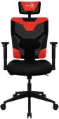 Кресло для геймеров Aerocool Guardian чёрно-красный, эко.кожа/сетка, GUARDIAN CHAMPION RED