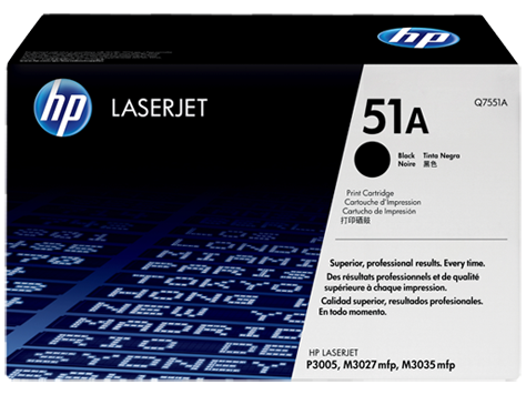 Картинка - 1 Тонер-картридж HP 51A Лазерный Черный 6500стр, Q7551A