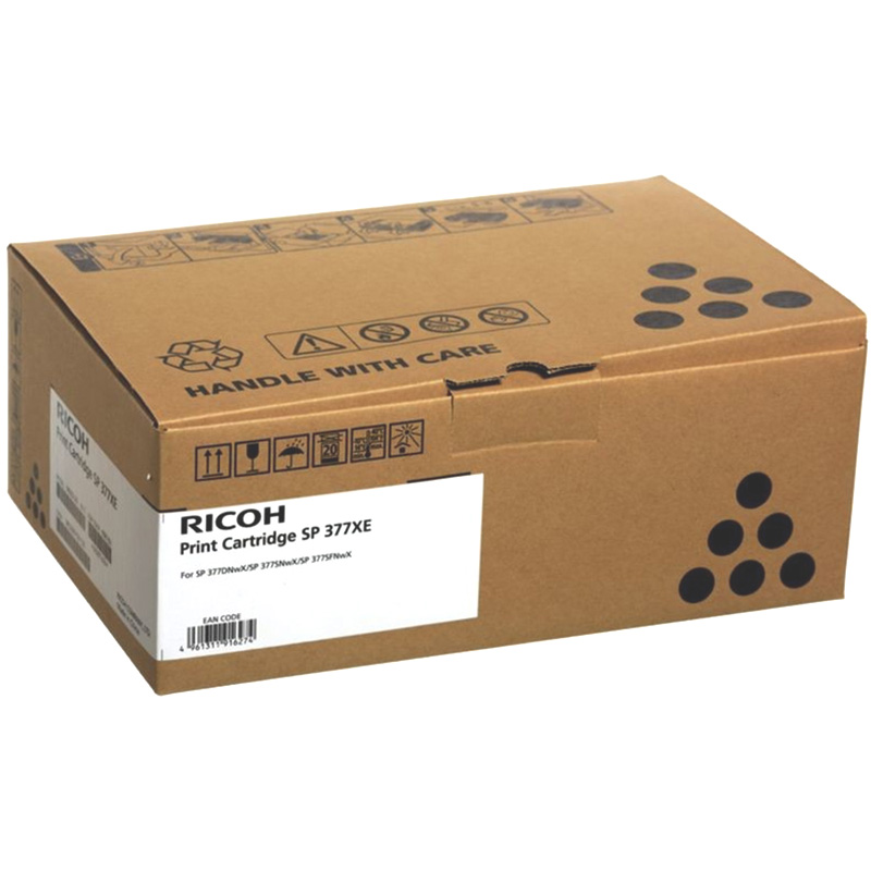 Тонер-картридж Ricoh SP377XE Лазерный Черный 6400стр, 408162