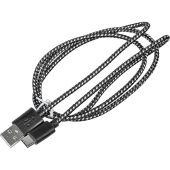 USB кабель BURO Braided USB Type C (M) -&gt; USB Type A (M) 2.4A 1 м, BHP RET TYPEC1
