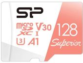 Карта памяти SILICON POWER Superior microSDXC UHS-I Class 3 C10 128GB, SP128GBSTXDV3V20SP