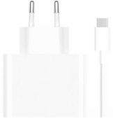 Фото Сетевое зар./устр. Xiaomi 67W Charging Combo (Type-A) EU 67W 3A (QC) USB Type-C белый, BHR6035EU