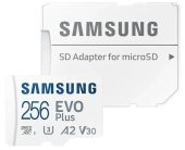 Карта памяти Samsung EVO Plus microSDXC UHS-I Class 3 C10 256GB, MB-MC256SA/EU