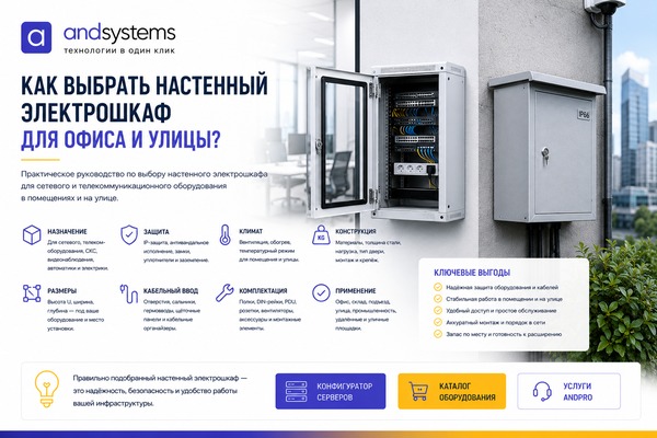 Как выбрать настенный электрошкаф для офиса и улицы