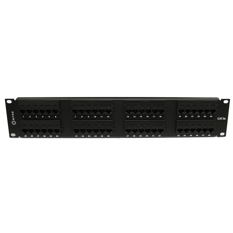 Патч-панель 5bites 48-ports UTP RJ-45 2U, PPU55-02