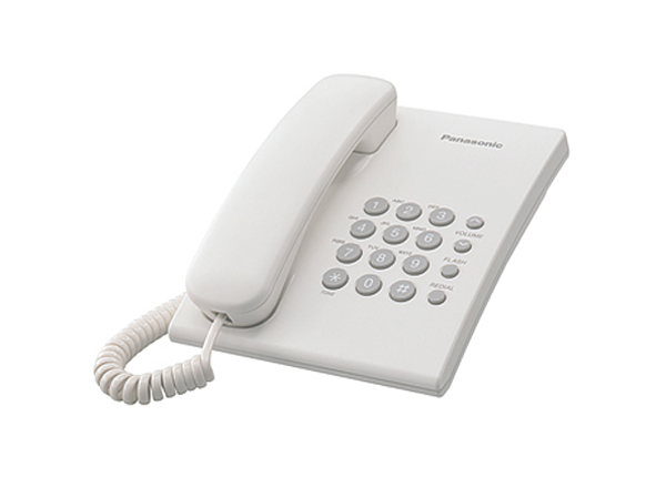 Картинка - 1 Проводной телефон Panasonic KX-TS2350RU Белый, KX-TS2350RUW