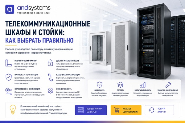 Телекоммуникационные шкафы и стойки: как выбрать правильно