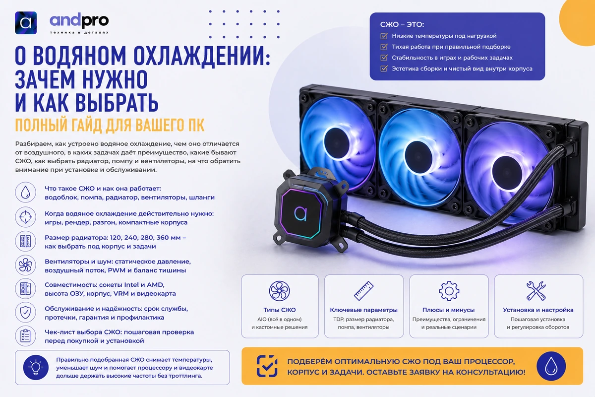 О водяном охлаждении: зачем нужно и как выбрать